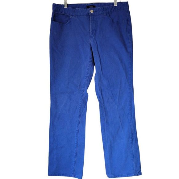 Chaps Jeans Womens Chaps Denim Blue Dyed Madden Straight Blue Jeans